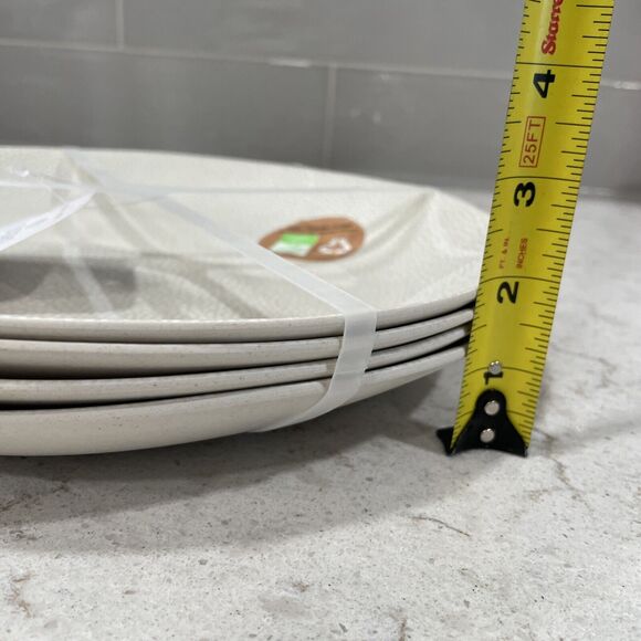 Set 4 Crackle 11” Melamine Dinner Plates Sigrid Olsen Coastal Sea Life Ocean - Picture 8 of 9